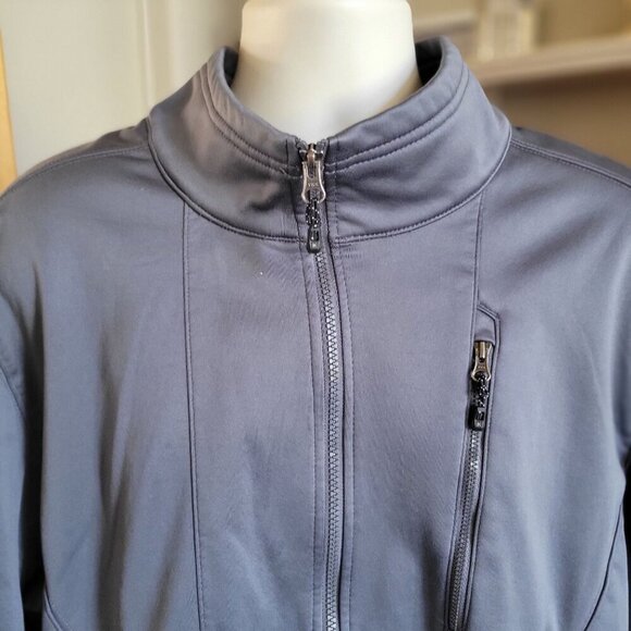 Swiss Tech Performance Gear Mens Soft Shell Full Zip Jacket Grey- XL ( 46-48) - Picture 5 of 9